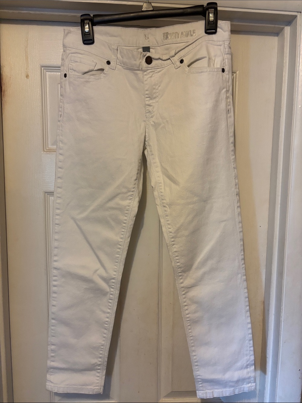 New York & Company White Skinny Ankle Jeans Size 2 NWOTS